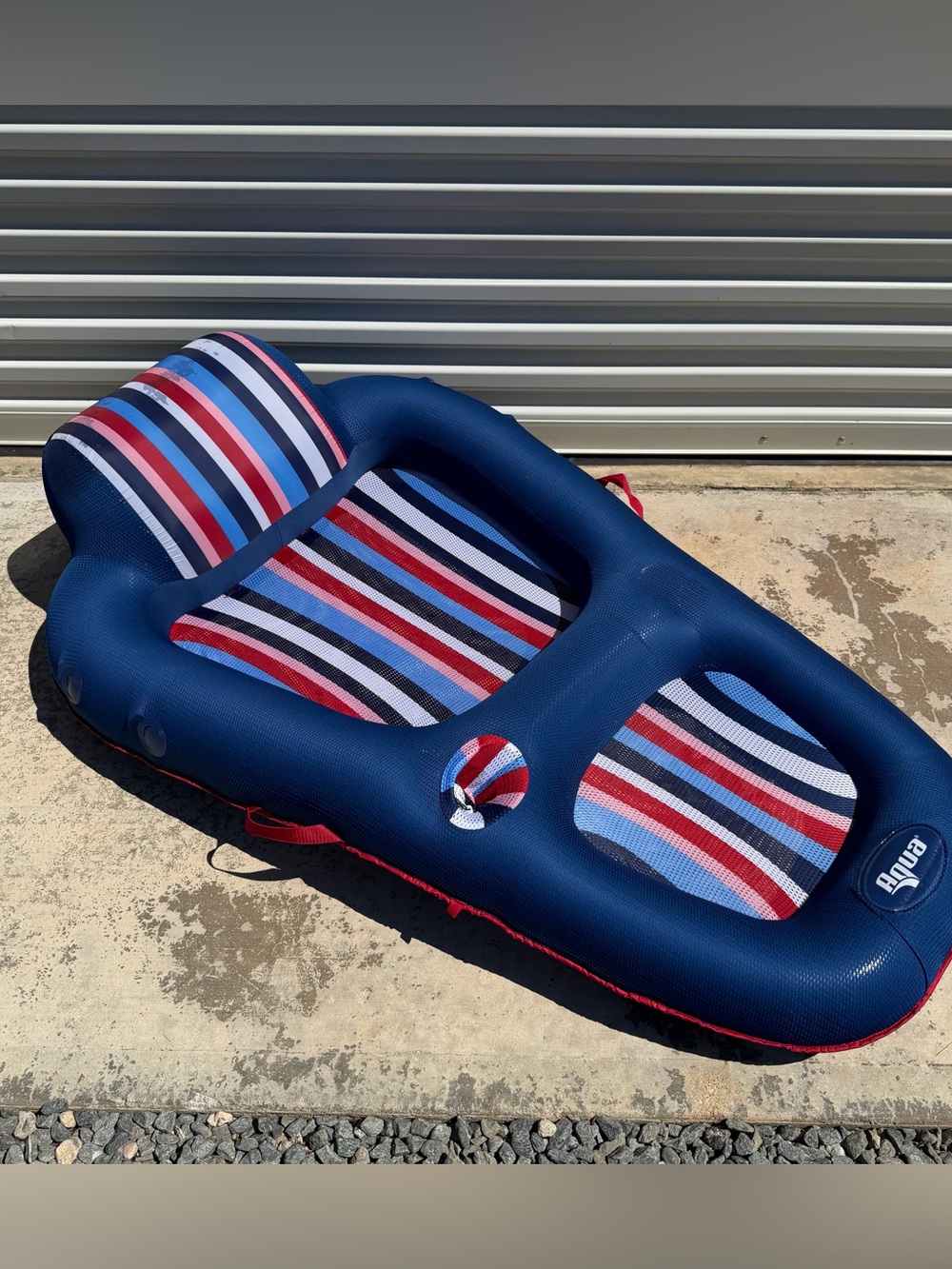 Aqua Ultimate Sunshade Recliner Ultra-Comfortable Mesh Covered Pool Lounge - Picture 9 of 9
